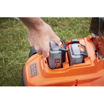 Black & Decker BLACK+DECKER 2x18V Grasmaaier BCMW33184L2-QW 33 Cm Incl. Twee 4,0 Ah Accu's 5 Black & Decker BLACK+DECKER 2x18V Grasmaaier BCMW33184L2-QW 33 Cm Incl. Twee 4,0 Ah Accu's - Image 3
