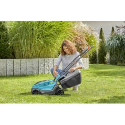 Gardena 18V Grasmaaier Powermax P4A 32cm (P4A) Incl. 4.0Ah Accu + Lader -Tuingereedschap Verkoop 123 1058
