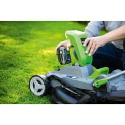 LUX 20V Accu Grasmaaier 33cm Incl. 2 Accu's 4,0Ah + Lader -Tuingereedschap Verkoop 123 1067