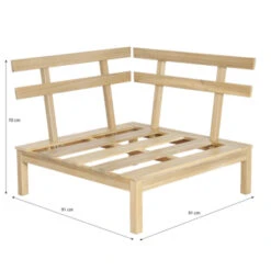 Palletbank Hoekdeel -Tuingereedschap Verkoop 123 1439