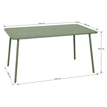Tafel Tavira Legergroen 4 Tafel Tavira Legergroen - Image 2