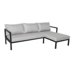 Loungeset Evora Chaise Longue Antraciet