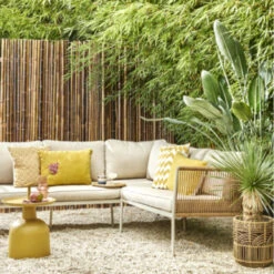 Bamboe Schutting Zwart Ca. 180x180 Cm -Tuingereedschap Verkoop 123 1851