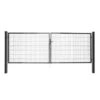 Dubbele Poort Roma/Milano Antraciet 2x 100x200 Cm -Tuingereedschap Verkoop 123 1871