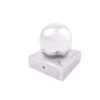 Afdekkap Paalbol Voor Tuinpaal Aluminium 7x7 Cm -Tuingereedschap Verkoop 123 1876