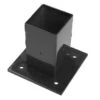 Voet Voor Vierkante Paal Zwart 6x6 Cm -Tuingereedschap Verkoop 123 1922