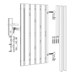 Poortpakket Antraciet Op Metalen Frame -Tuingereedschap Verkoop 123 1938