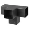 Paalverbinder Voor Pergola T-verbindingsstuk 4-kants 9x9 Cm Zwart -Tuingereedschap Verkoop 123 1978