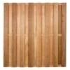 Schutting Hardhout Recht Ca. 180x180 Cm -Tuingereedschap Verkoop 123 2055