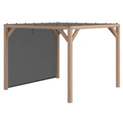 Pergola Silvano Douglas Incl. Schaduwdoek & Zijdoek 324x324 Cm -Tuingereedschap Verkoop 123 2531
