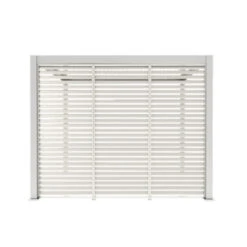 Zijwand Louvre Voor Pergola Classic & Deluxe Wit 400 Series -Tuingereedschap Verkoop 123 2638