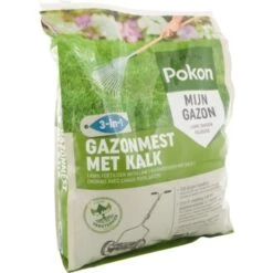 Pokon Gazonmest Met Kalk 3-in-1 5kg -Tuingereedschap Verkoop 123 2763