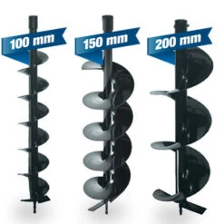 Hyundai Grondboor Set 100/150/200mm -Tuingereedschap Verkoop 123 3028