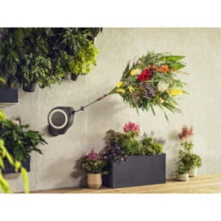 Gardena Wandslangenbox Roll Up 15 Grijs/wit Meter Incl. Tuinspuit -Tuingereedschap Verkoop 123 3199
