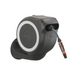 Gardena Wandslangenbox Roll Up 15 Grijs/wit Meter Incl. Tuinspuit -Tuingereedschap Verkoop 123 3202