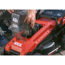 SKIL 20V Grasmaaier 0130BA Brushless 34cm + 2 Accu's 2,0Ah + Snellader -Tuingereedschap Verkoop 123 931
